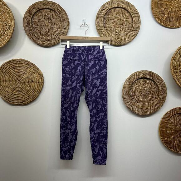 Nike Purple High Waist High Rise Leggings Activewear Workout Athleisure Small - Picture 1 of 6